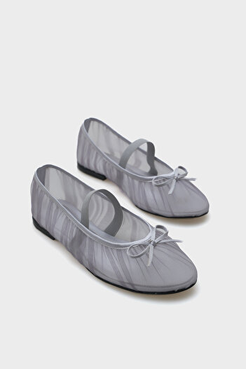 Capone Outfitters Alana Tulle Banded Women's Ballerinas