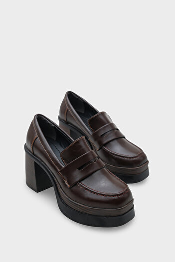 Capone Outfitters Γυναικείο Loafer με μεσαίο τακούνι Danni 1003 με στρογγυλή μύτη