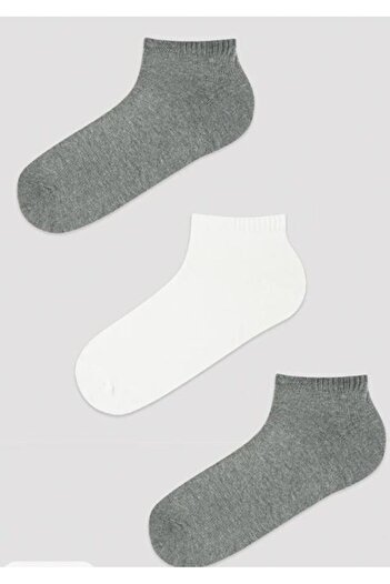 Penti Men's Super 3-Piece Gray Booties Socks