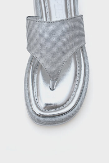 Capone Outfitters Papuci de damă Margalo cu toc pană Stone Flip Flops