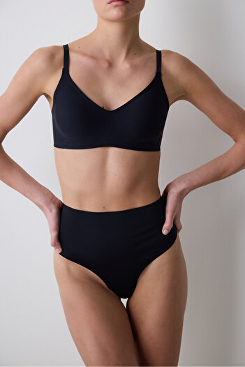Penti #Obbırakmaz Black Light High Waist Thong Corset