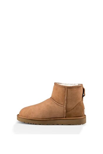 UGG Γυναικείες μπότες σουέντ + δερμάτινες καφέ 1016222