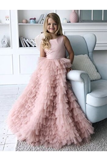 Asel Kids KIZ ÇOCUK TASARIM ELBİSE