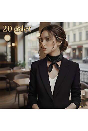 MODA Black Satin Scarf 20 Pieces (November 10Th Commemoration)