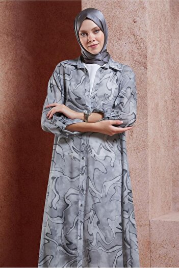 Alvina 44786 Model Patterned Tunic