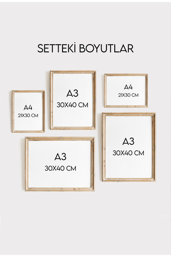 Kids Sirk & Yarış Temalı 5’li Vintage Çerçeveli Poster Erkek Çocuk Odası
