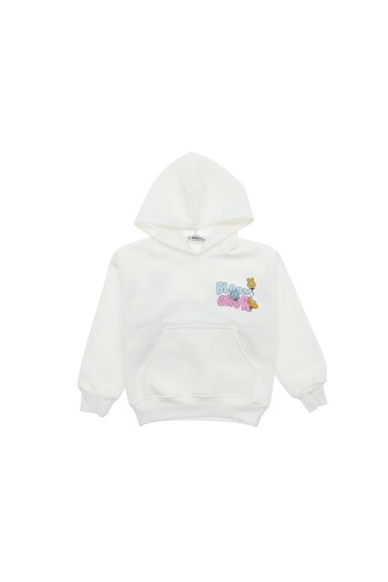 atabay Arka Bl0Om Grow Printed Three Yarn Sweatshirt Ecru