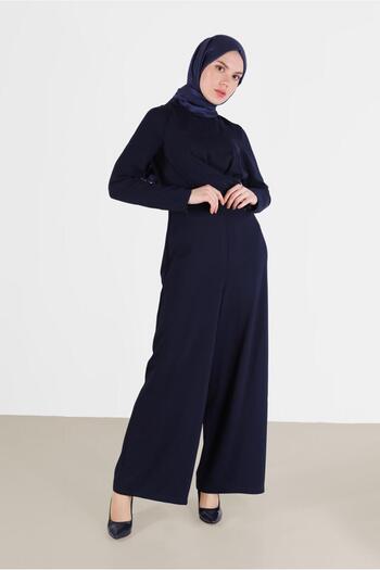Alvina WAIST DETAILED BACK ZIPPERED JUMPSUIT 42451