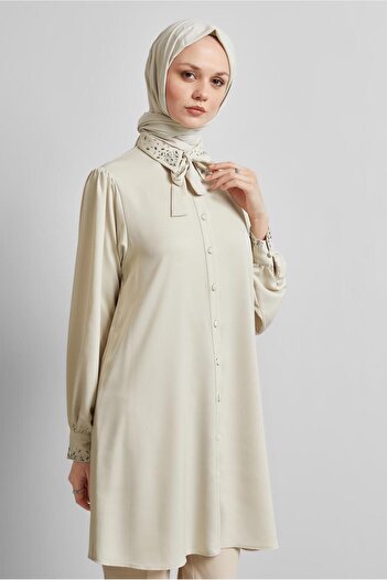 Alvina Stone Detail Satin Tunic 45323