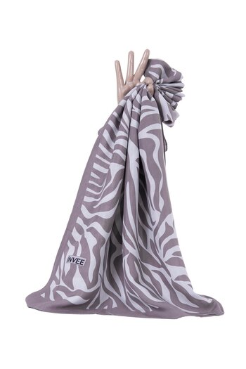 Invee Zebra Shawl Mink