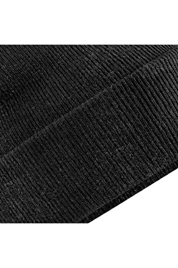 RONIC X Basic Knitted Beanie, unisex, Charcoal Black, universal size