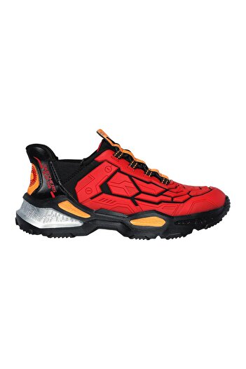 SKECHERS SKECH-BOTS-SLIP INS-RED BLACK