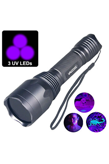 Choice Fixed Focus black 3UV LED Not battery LED UV Flashlight Glue Curing Flashlamp Ultraviolet Ink Dryer
