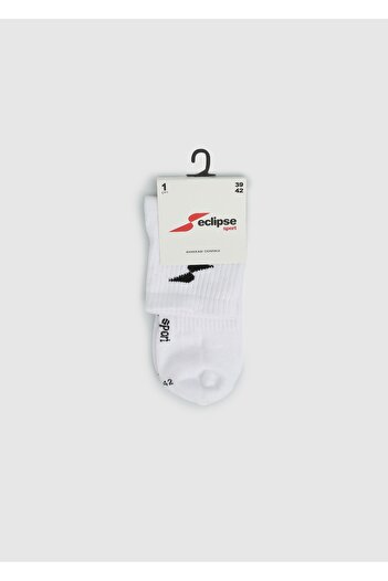 Eclipse Sport White Es004 White Quarter Single Socks