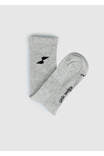 Eclipse Sport Gray Es003 Long Gray Socks