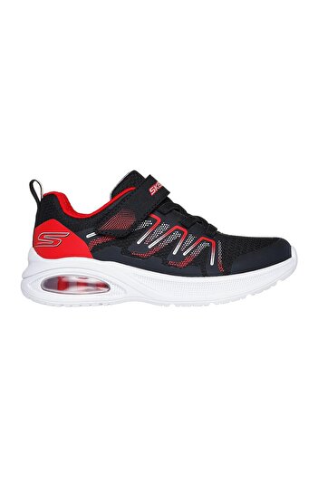 SKECHERS Microspec Max Advance Speker Velcro Closure Shoes - Red & Black