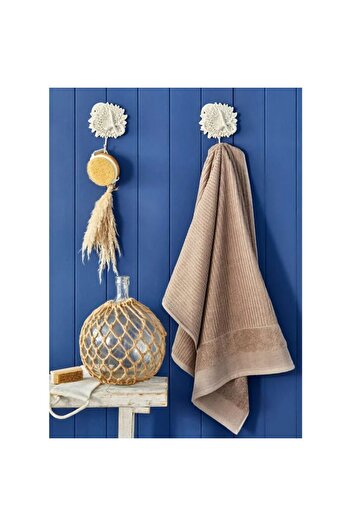 Nautica Bath towel, Stripe, 100% cotton, 570 g/m2, 50 x 100 cm, light brown