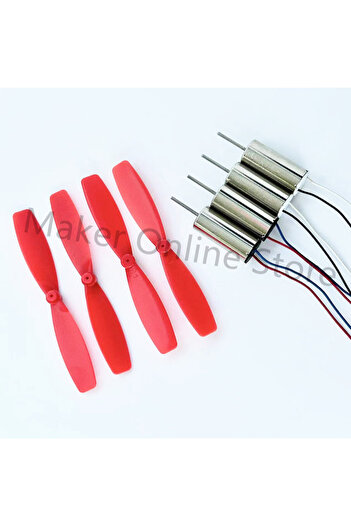 Choice motor with props 4 x DIY DC3.7V 50000RPM 716 Hollow Cup Coreless High Speed CW CCW Motor with 4 x 50