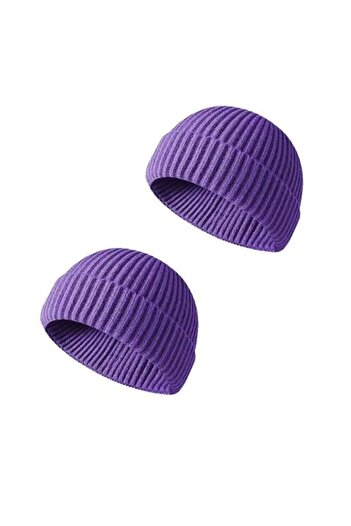 Rupen Kraft 2 Pieces Short Beanie Hipster Beanie Hat Beanie Leon Beanie Hip Hop Beanie Hat