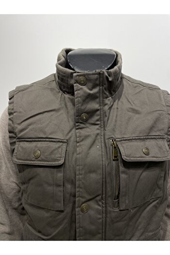 Sadık Collection Dynamo Multi-Pocket Fur Lined Hunting Vest with Six Elastic Bands