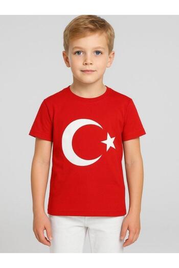 Zekids Children's Moon Star Printed Half Sleeve Cotton T-Shirt