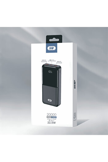 SP ISNUP ISNUP SP Power Bank 20000 22.5W (PD 18W Port + Dual USB Ports) with Screen