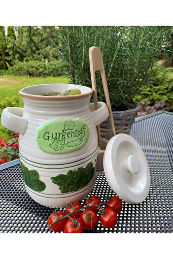Other SŁÓJ CERAMICZNY DO OGÓRKÓW 2L+ SZCZYPCE