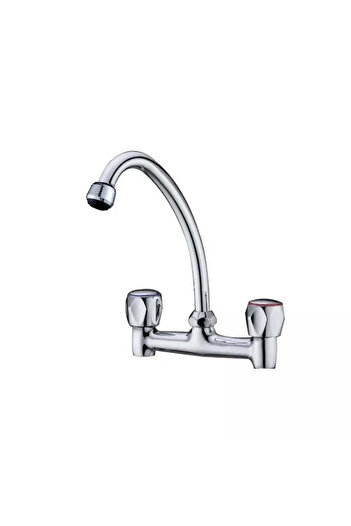 KORMAN TECHNIK Stand Mixer With Rotating Spout, Metal Composite, Chrome