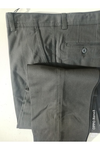 LAMPART Thick Winter Cotton Side Pocket Canvas Pants