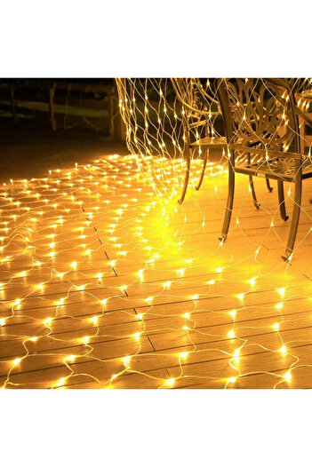 YOTO Christmas Lights Yoto, Mesh Type, 120 LEDs, 1.5 M Extension, 8 Light Games, Interconnectable, Wire,
