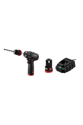 PARKSIDE 12V PBSPA 12 E4 PERFORMANCE screwdriver, Complete package with 2 Ah battery and charger