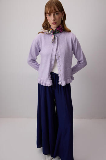 Touché Privé Frill Knitted Cardigan