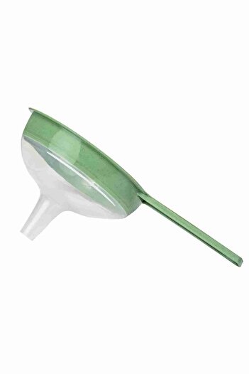 Mapple Home Green Handle Transparent Funnel – Practical and Durable Liquid Transfer Funnel