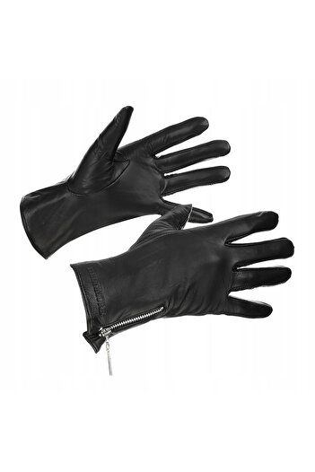 Other Women's leather gloves, fleece, teddy bear, BELTIMORE, five-finger, warm, size XS
