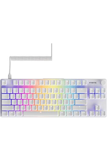Fnatic STREAK80 LP White TKL Mechanical Low Profile Pro Gaming Keyboard