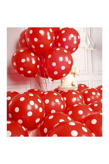 PARTYJOY Set of 10 Polka Dot Balloons |