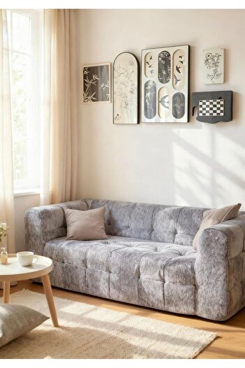 JOJO HOME Canapea Elysium, HD Foam, L x l x h: 200 x 96 x 74cm, Gri
