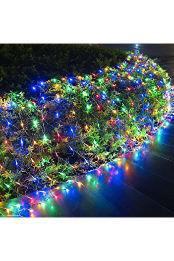 YOTO Christmas Lights Yoto, Mesh Type, 160 LEDs, 1.5 M Extension Cord, 8 Light Games, Interconnectable, W