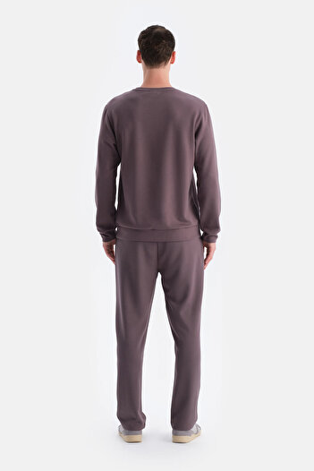 Dagi Light Brown Scuba Crew Neck Sweatshirt