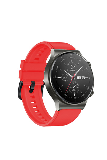 Other Pasek silikonowy do zegarka Huawei Watch GT 2/3/4/2 Pro/3 Pro/4 Pro/GT 2e 46mm - czerwony