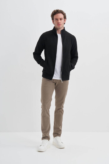 Cazador Black Men's Cardigan 50330