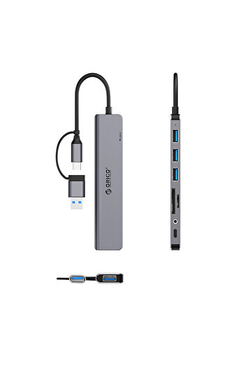 Other Hub YSA8-U3 stacja USB-A / USB-C și USB-A USB-C 3,5 mm audio TF SD - mic