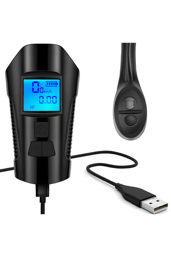 Other Lampka rowerowa akumulatorowa 5w1 z licznikiem dzwonkiem 1500 mAh