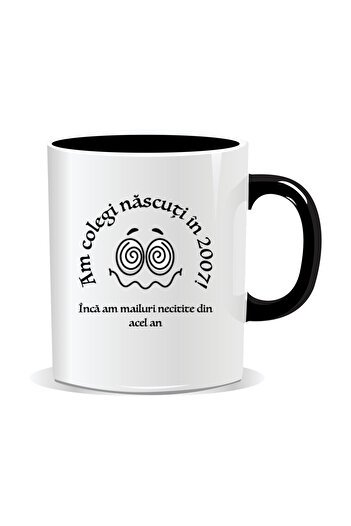 Mug Mania Personalized mug with funny message, I have colleagues born in 2007! I have unread emails from that year