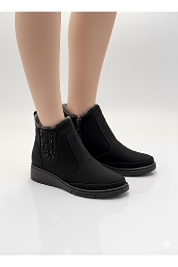 GÜLERSHOES Εγγυημένες Ορθοπεδικές Αδιάβροχες Αντιολισθητικές Μπότες Μητρικές με Φερμουάρ και Γούνα Μέγεθος 38-39-40-41-42