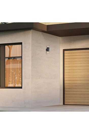 Rabalux Aplica exterior Loanda 77081, orientare in sus / jos, 2 x E27, negru, modern