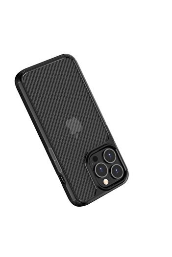Aden iPhone 13 Pro Compatible Inox Case-Black