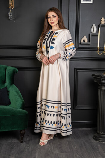 Ron Long printed jalabiya