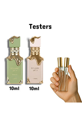 lattafa 10ml sample Eclaire EDP + 10ml Sample Eclaire Pistache EDP