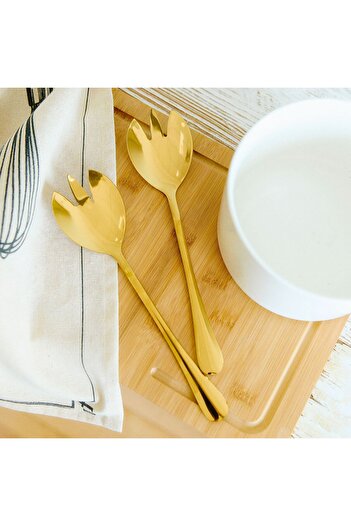 Other Set | STILO | golden salad spoons | 2 pcs. | 854229